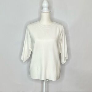 Chico’s Ivory Dolman Sleeve Crewneck Sweater Size 6/8 (Chico’s 1)